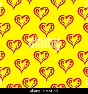 Hearts, pictogram, seamless Stock Vector
