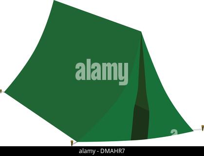 green tent vector illustration Stock Vector Image & Art - Alamy