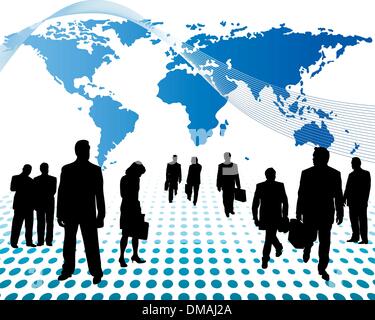 worldwide business Stock Vector