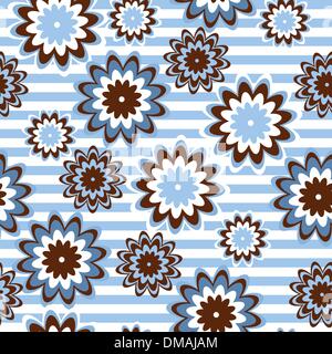 Floral seamless retro vintage style. EPS 8 Stock Vector