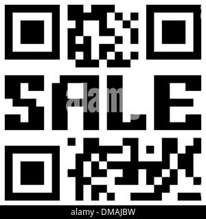 Sale qr code for item in sale. EPS 8 Stock Vector