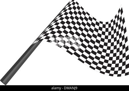 checked flags Stock Vector