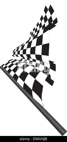 checked flags Stock Vector