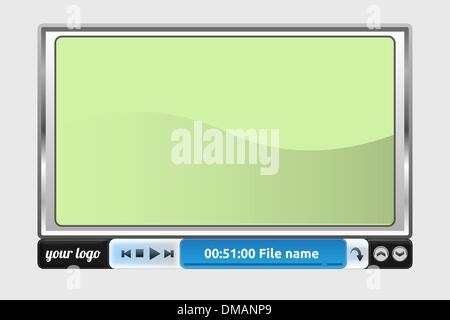 Media Player Interface Stock Vector