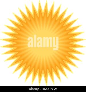 vector sunburst shape Stock Vector