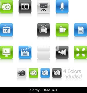 Multimedia // Clean Series Stock Vector