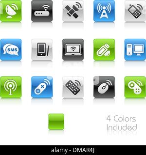 Wireless & Communications // Clean Series Stock Vector