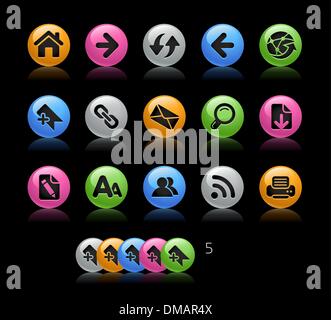 Web Navigation Icons // Gelcolor Series Stock Vector