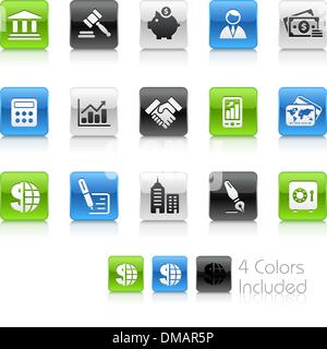 Business & Finance Icons // Clean Series Stock Vector