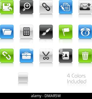 Web Interface Icons // Clean Series Stock Vector