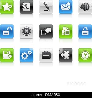 Web 2.0 icons // Clean Series Stock Vector
