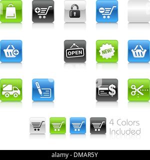 Shopping Icons // Clean Series Stock Vector