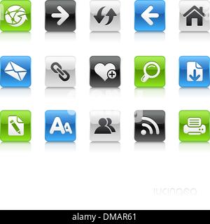 Web Navigation Icons // Clean Series Stock Vector