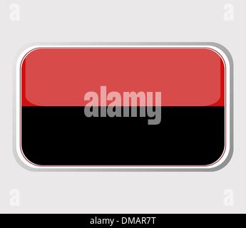 Flag of angola in the form. vector Stock Vector