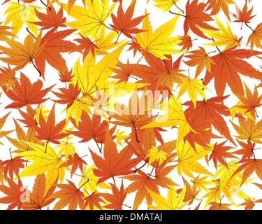 seamless maple leaves Stock Vector