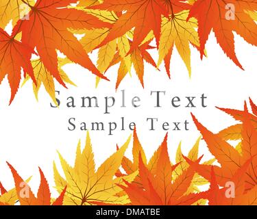 maple frame Stock Vector