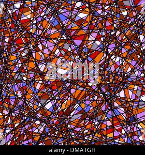 Stained glass texture in a purple tone. EPS 8 Stock Vector