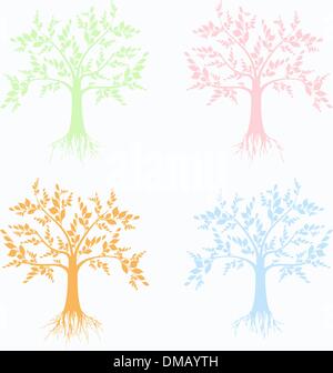 Collection of tree,trees isolated on white background Stock Vector ...