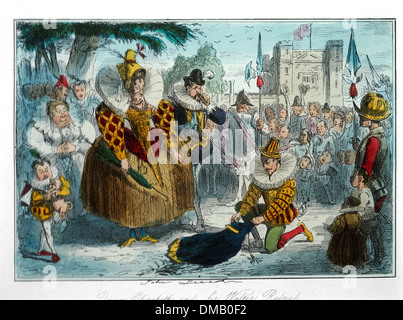 Queen Elizabeth I and Sir Walter Raleigh Stock Photo - Alamy