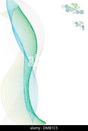 Abstract lines paper template with sample logo Stock Vector