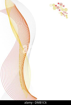 Abstract lines paper template with sample Stock Vector