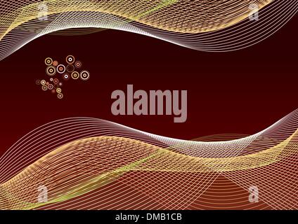 Abstract lines paper template background with sample Stock Vector