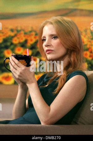 Jessica Chastain at ABC Studios for 'Good Morning America' New York City, USA - 21.08.12 Stock Photo