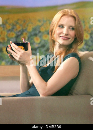 Jessica Chastain at ABC Studios for 'Good Morning America' New York City, USA - 21.08.12 Stock Photo