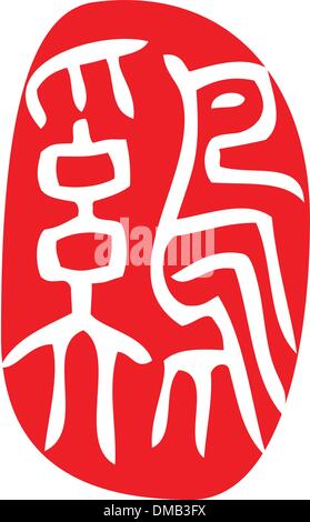 chinese zodiac, rooster Stock Vector