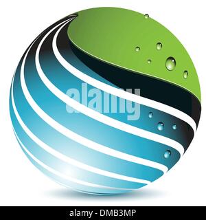 blue globe Stock Vector
