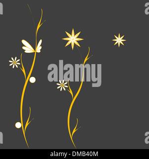 yellow flowerses on Stock Vector