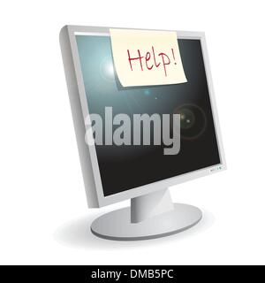 monitor Stock Vector