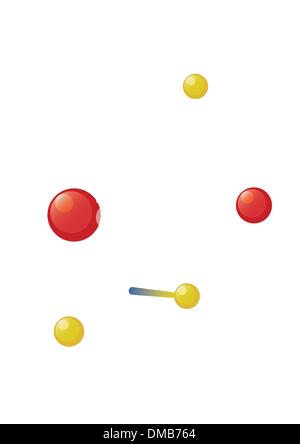 Atom model Stock Vector