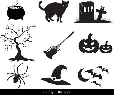 Halloween Icons Stock Vector