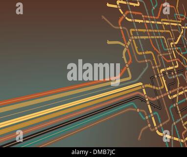 Subway slant Stock Vector