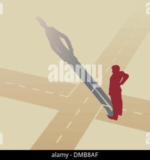 At the crossroads Stock Vector