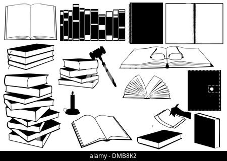 Study Books Stock Vector