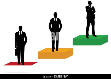 Businessmen Silhouette Stock Vector