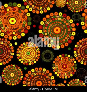 Black abstract seamless pattern Stock Vector