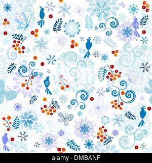 Winter effortless pattern Stock Vector
