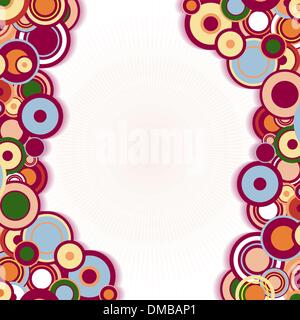 Abstract frame with circles Stock Vector