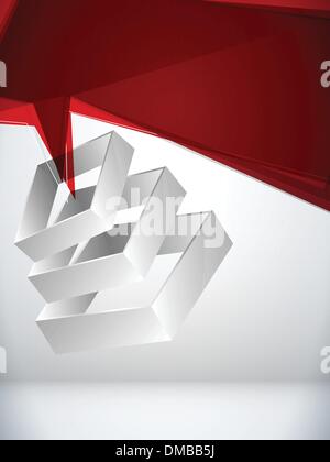 Abstract Geometric 3D Background Stock Vector