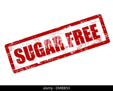 Sugar free stamp Stock Vector