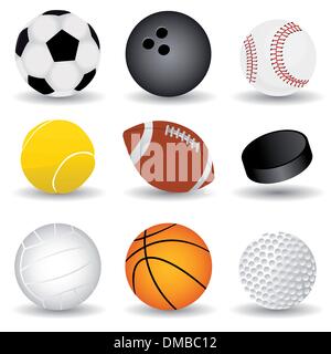 Set sport balls. Vector illustration Stock Vector Image & Art - Alamy