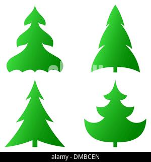 Christmas trees Stock Vector