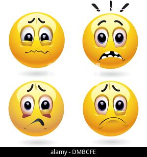 Surprised Or Frightened Smiley. Scared Emoticon Face. Afraid Emoji.  Screaming Face. Vector Illustration Isolated On White Background Royalty  Free SVG, Cliparts, Vectors, and Stock Illustration. Image 99933563.