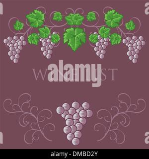 Wine list cover design Stock Vector