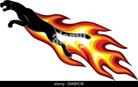 Black panther Stock Vector