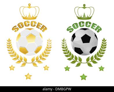 soccer balls Stock Vector