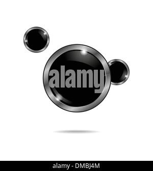 abstract glossy speech bubbles isolated Stock Vector